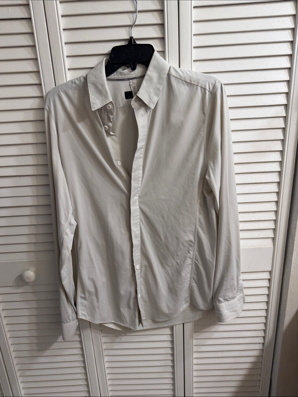 lululemon athletica Cream Button-Up Dress Shirt
